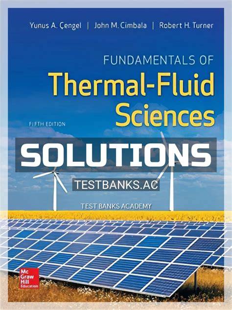 thermal fluid sciences solutions manual