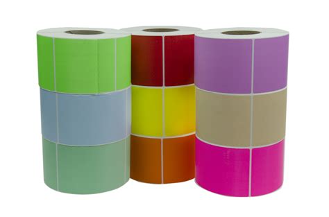 thermal printer labels colored