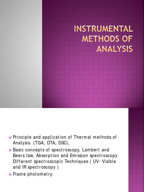 Read Thermal Analysis Methods Principles Applicaon 