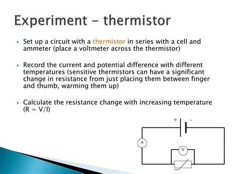 thermistors isa experiment method