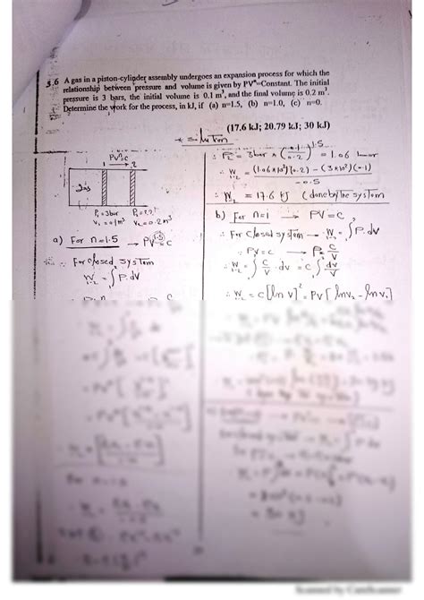 Thermodynamics First Law Solved Problems