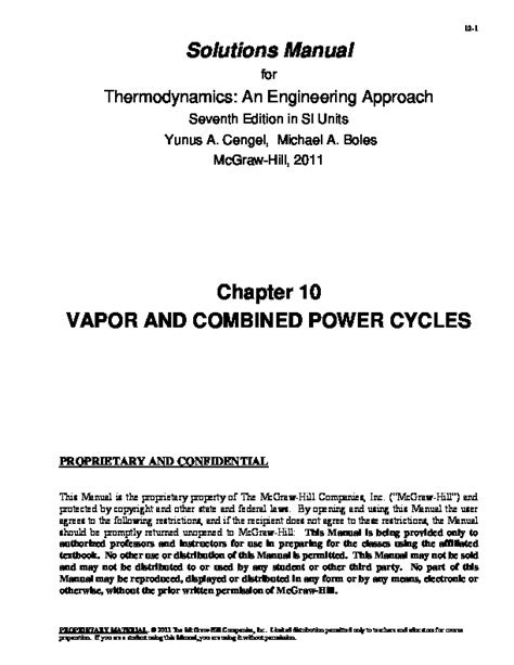 Read Thermodynamics An Engineering Approach 7Th Edition Si Units Solution Manual 