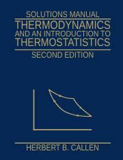 Read Online Thermodynamics And Introduction To Thermostatistics Solution Manual 