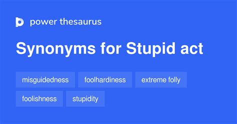 Thesaurus For Stupid