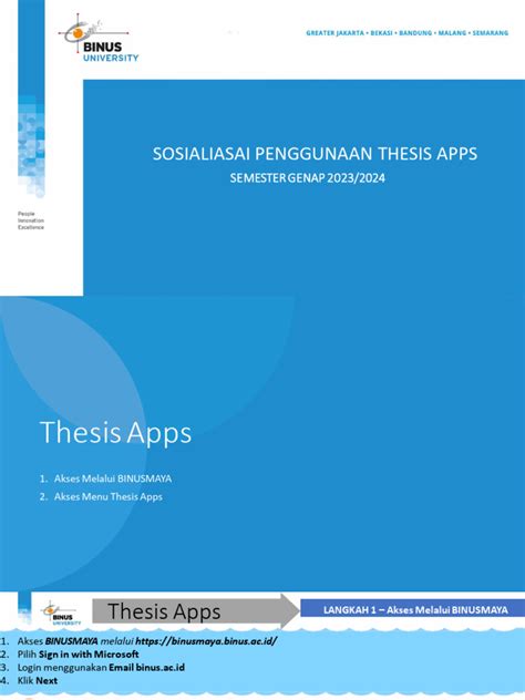 Thesis Apps Binus