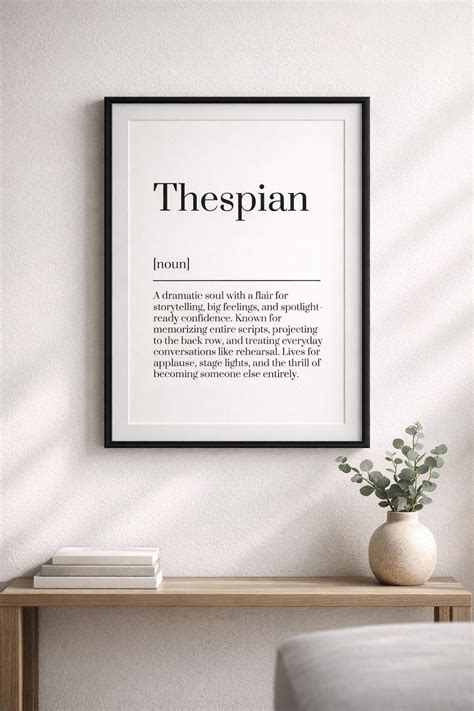 Thespian Definition