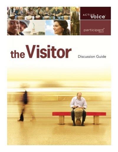 Read Online Thevisitor Discussion Guide Active Voice 