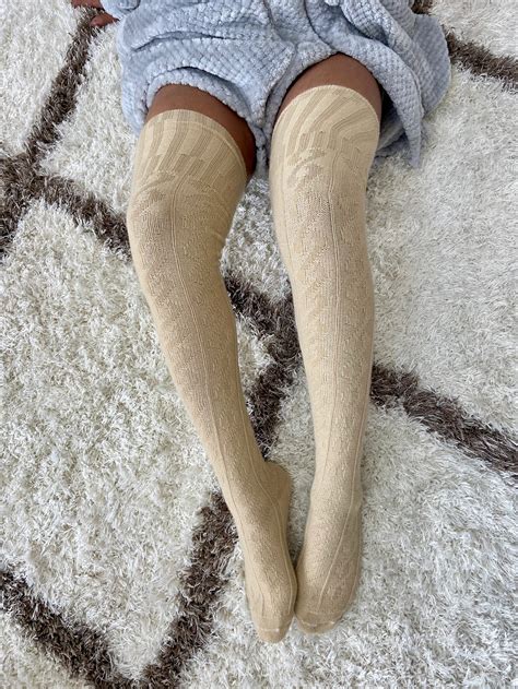 thigh high socks nude
