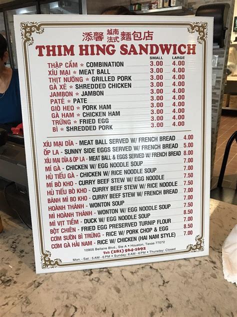 Thim Hing Banh Mi