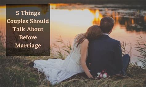 things couples should discuss before marriage