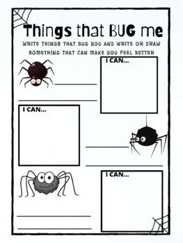 Things That Bug Me Be Happy Resources Things That Bug Me Worksheet - Things That Bug Me Worksheet