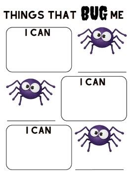 Things That Bug Me Counseling Lesson By Kick Things That Bug Me Worksheet - Things That Bug Me Worksheet