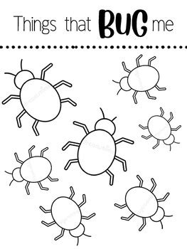 Things That Bug Me Worksheet Set By Counselor Things That Bug Me Worksheet - Things That Bug Me Worksheet