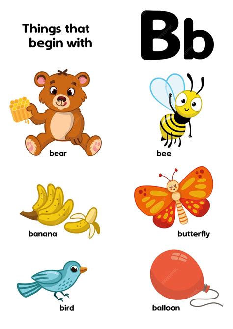 Things That Start With A B C D Alphabet Pictures For Kids - Alphabet Pictures For Kids