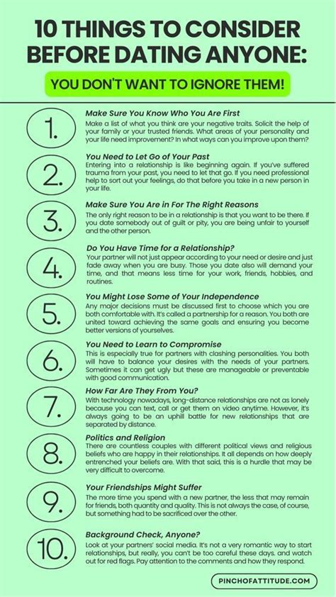 things to consider before dating a guy