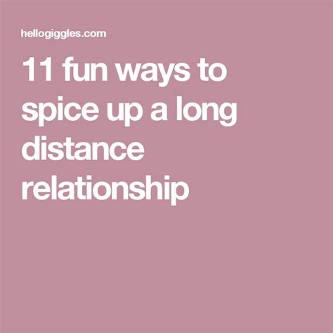 things to spice up your long distance relationship