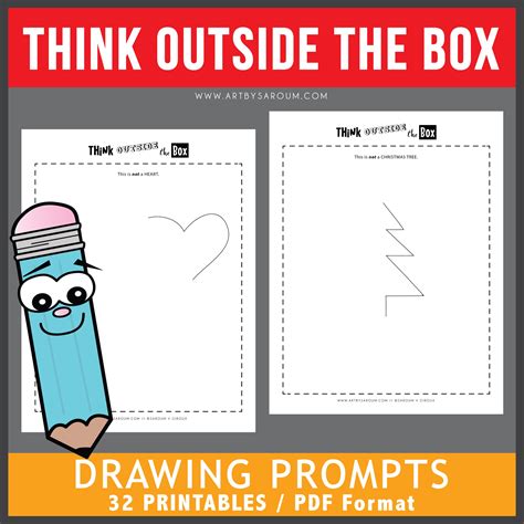 Think Outside The Box Drawing Activity Teacher Made Complete The Drawing Activity - Complete The Drawing Activity