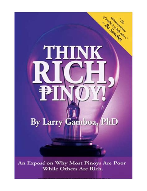 Read Think Rich Pinoy By Larry Gamboa 