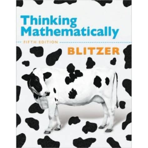 Thinking Mathematically Blitzer 5th Edition Solutions