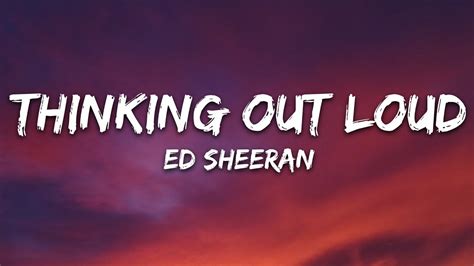 Thinking Out Lyrics
