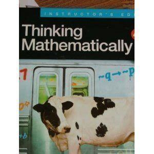 Read Online Thinking Mathematically 4Th Edition 