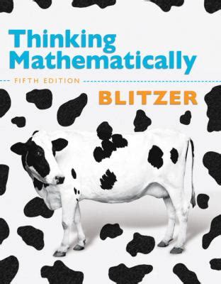 Read Online Thinking Mathematically 5Th Edition 