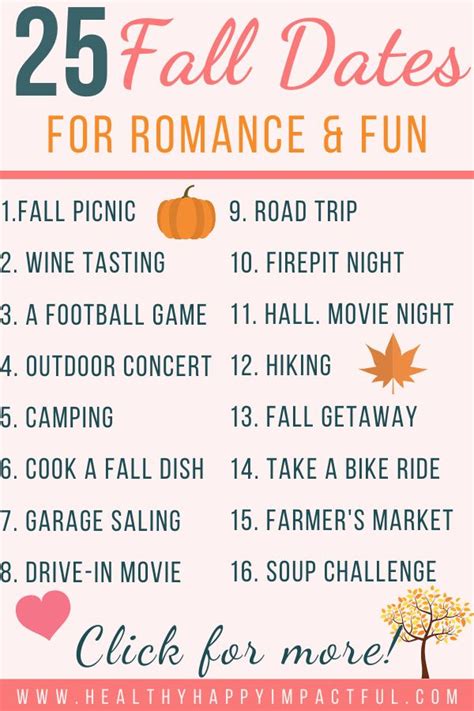 third date ideas in the fall
