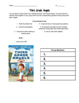 Third Grade Angels Chapter Questions