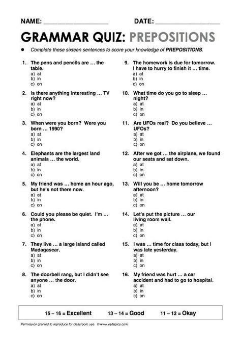Third Grade Grade 3 Grammar Questions For Tests Grammar Worksheets For Grade 3 - Grammar Worksheets For Grade 3