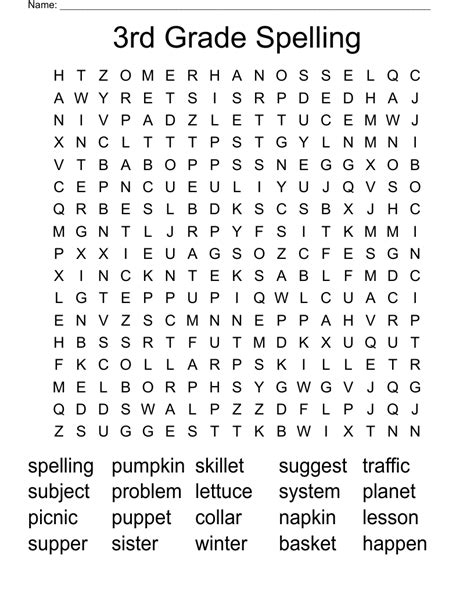 third grade spelling words Google Search 3rd grade spelling words
