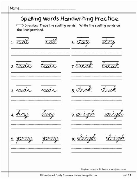 Third Grade Spelling Worksheets Math Worksheets 4 Kids Spelling Worksheet Grade 3 - Spelling Worksheet Grade 3