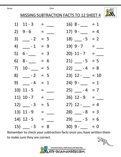 Third Grade Subtraction Worksheets Math Salamanders Subtraction Worksheets For Grade 3 - Subtraction Worksheets For Grade 3