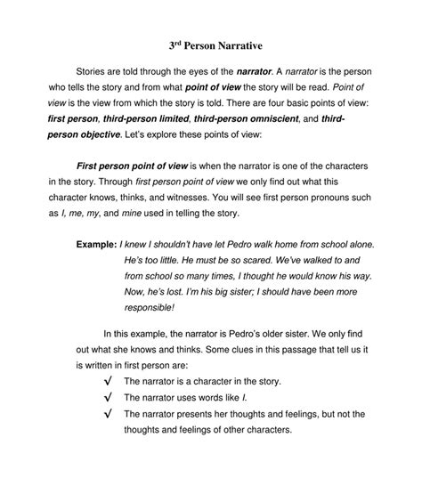 Third Person Narrative Essay Professional Custom Writing Personal Narrative Third Grade - Personal Narrative Third Grade