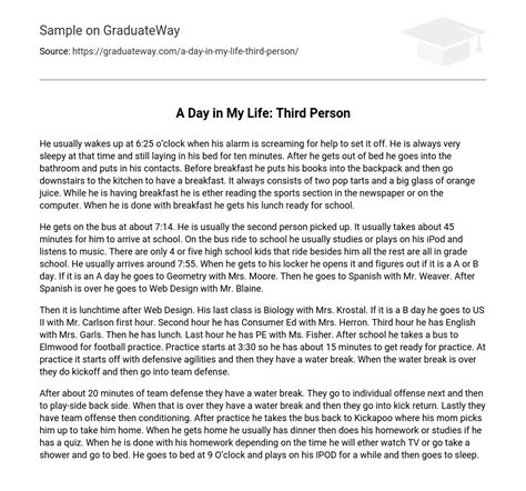 Third Person Narrative Essay Smart Recommendations To Get Personal Narrative Third Grade - Personal Narrative Third Grade