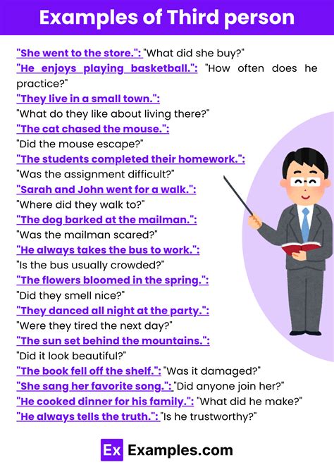 third person writing biography examples ks2