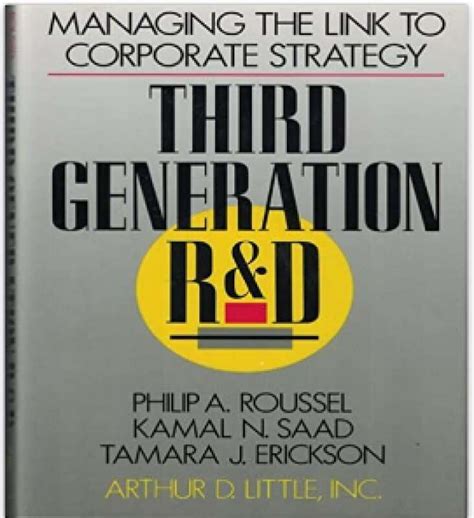Read Third Generation R D Managing The Link To Corporate Strategy 