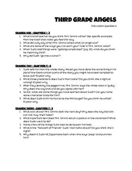 Full Download Third Grade Angels Guided Questions 