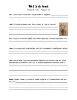 Full Download Third Grade Angels Guided Questions 