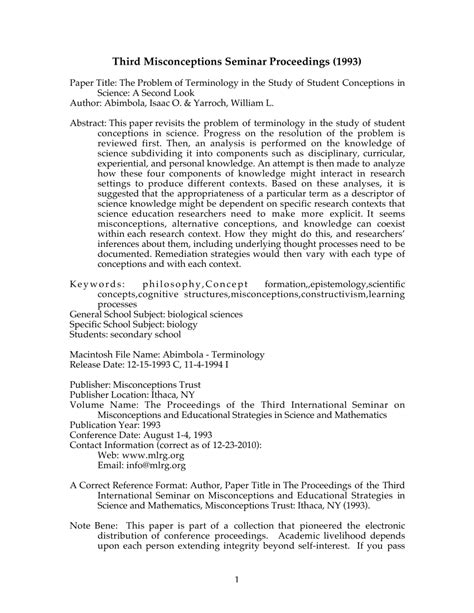 Full Download Third Misconceptions Seminar Proceedings 1993 