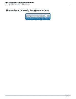 Read Online Thiruvalluvar University Bca Question Paper 