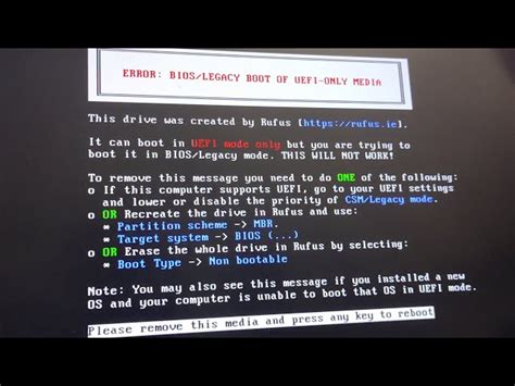 This Drive Can Only Boot In Uefi Mode
