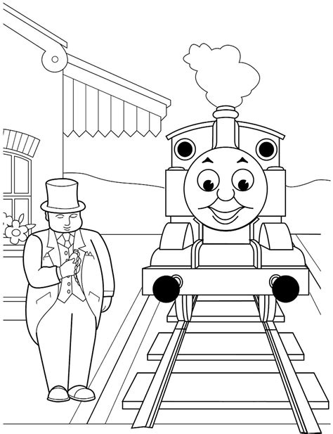 thomas coloring sheet