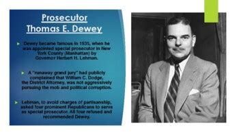 thomas e dewey biography classification
