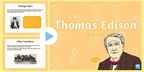 thomas edison biography ks2