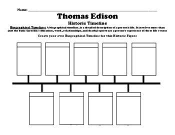 thomas edison timeline softschools math worksheets