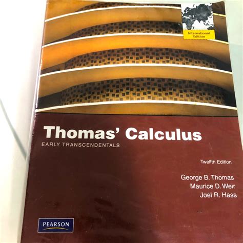 thomas finney calculus 12th edition