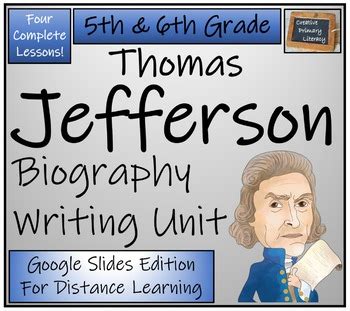 thomas jefferson 5th grade biography examples