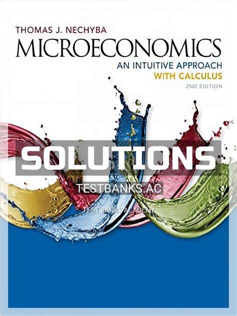 thomas nechyba microeconomics solutions