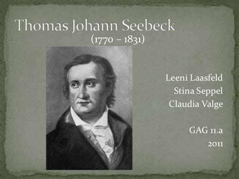 thomas seebeck biography