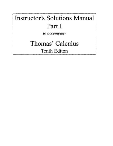 Download Thomas Finney Calculus 10Th Edition Solutions 